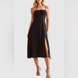 All in Favor Strappy Midi Sundress